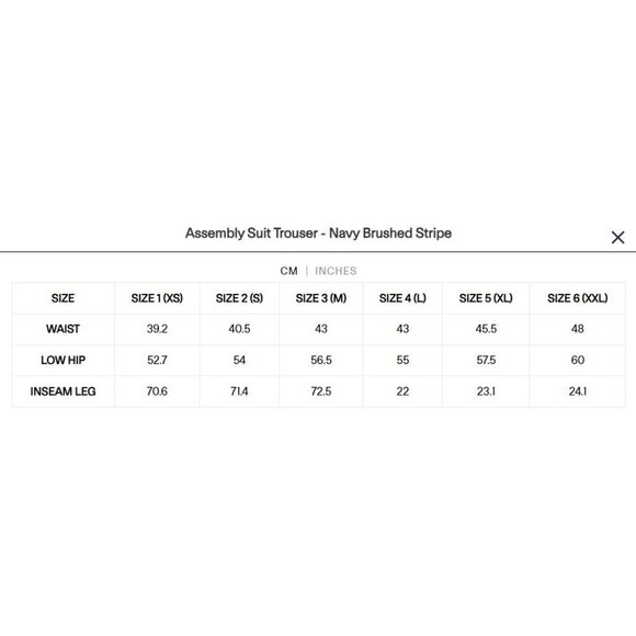 Folk Men's Navy Blue Brushed Assembly Suit Trouser - Picture 11 of 11